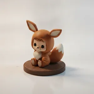 Adorable Human Baby Wearing An Eevee Pokemon Costume Onesie Figurine 3D Printable