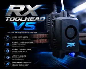 RX TOOLHEAD V5 using Bambu H2S/A1 gear & H2D Hotend