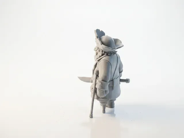 Samurai Pirate Figurine Fantasy 3D Printable — Фото 5 из 5