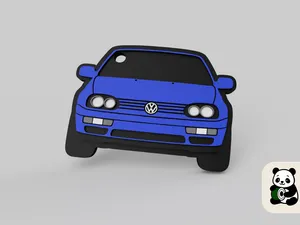 inspired by Volkswagen Golf 3 - keychain