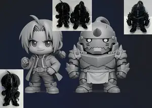 Chibi Edward & Alphonse Elric (Fullmetal Alchemist)