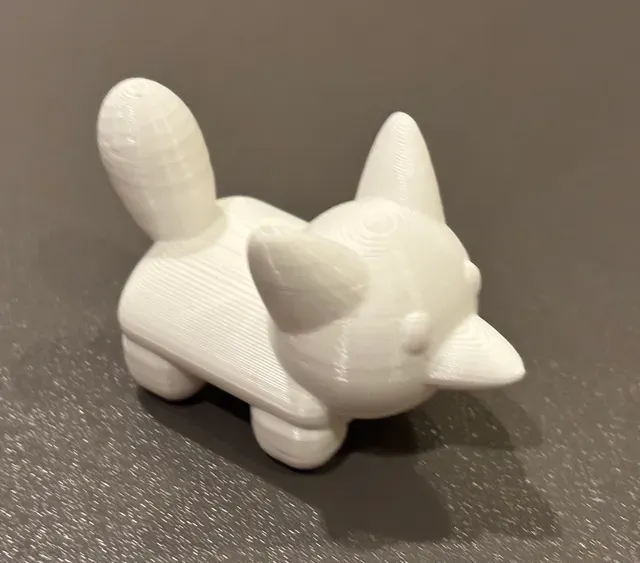 Cute Simple Puffy Style Animals Dog Bear Deer Fox Pig Toy Miniatures with Tree Pumpkin — Image 6 of 15