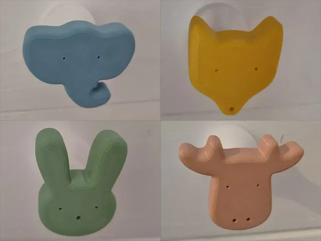 Minimalist Animal Hooks – Cute Wall Decor for Kids or Modern Interiors – Easy Mounting !
