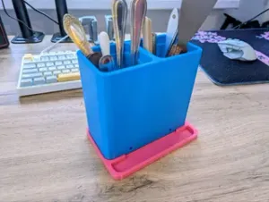 Spoon and Fork Stand with Drain