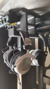 Underdesk headphone holder/mount
