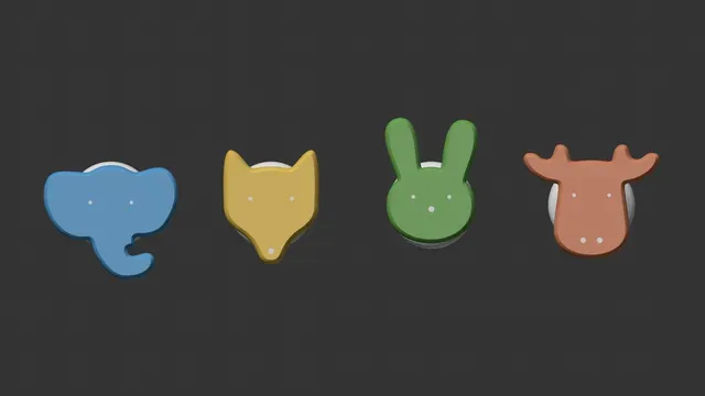 Minimalist Animal Hooks – Cute Wall Decor for Kids or Modern Interiors – Easy Mounting ! — Фото 7 из 7