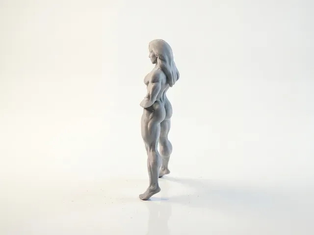 Muscular Woman Figurine Female Bodybuilder 3D Printable — Фото 5 из 5