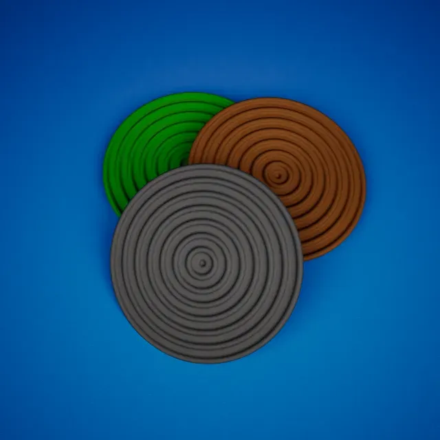 Spiral Pattern Drink Coasters — Фото 5 из 5