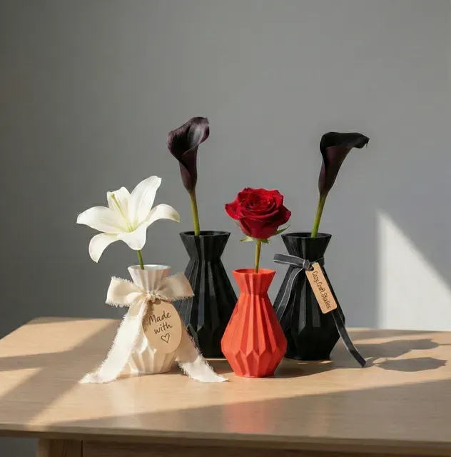 "KAMI" - Minimalistic Origami Vase — Image 5 of 5