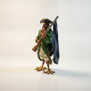 Patriotic Bald Eagle Soldier Figurine 3D Printable