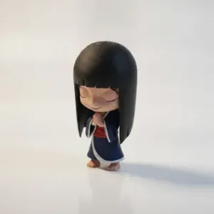 Chibi Hinata Hyuga From Naruto With Byakugan Activated Figurine 3D Printable