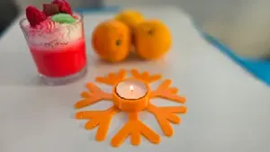 Snowflake candle holder Christmas decoration