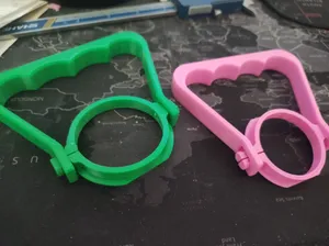 Handles for carrying 5‑liter bottles
