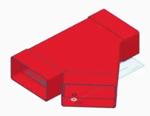 Ventilation 110x55mm 3-Way Flat Straight and 45 Degree.