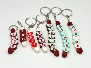 Customizable Articulated Print-in-Place Valentine Key Tag