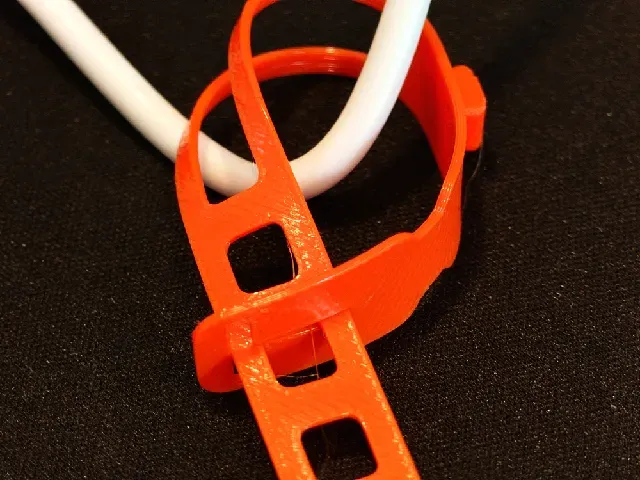Stay-on Reusable Cable Tie in TPU. For USB, HDMI, DP, UTP and Power cables and more — Фото 5 из 8