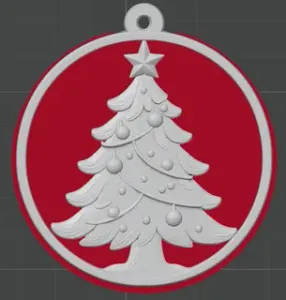 Christmas Tree Ornament – Simple and Festive 3D Print