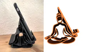 Cell phone stand holder yoga mobile stand holder easy to print gift present - Handyständer Yoga