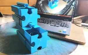 Drawer-Puzzle Modular Funny Desktop Organizer