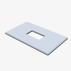 Minimalist Single-Gang Light Switch Cover Plate — ANSI Standard, Parametric