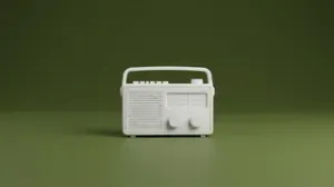 Vintage Portable Radio 1:12 Scale