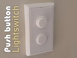 Sleek Modern Push Button Light Switch Adaptor (Decora Fit)