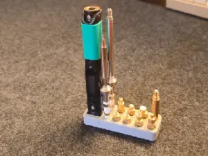 Compact Pinecil + Heat-Set Tip Holder (M2–M8)