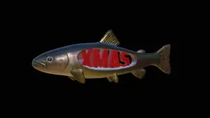 Trout Christmas Decoration