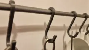 Snap-On Kitchen Rail Hooks (10mm Reling)