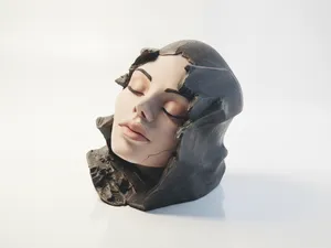 Woman Face Sculpture Artistic Bust 3D Printable