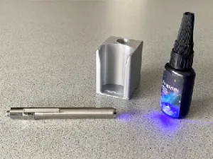 Case for UV-curing Glue-Resin