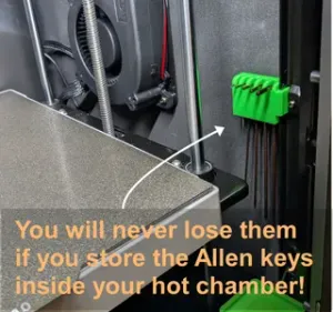 QIDI Plus4 Intra-Chamber Allen Key Holder