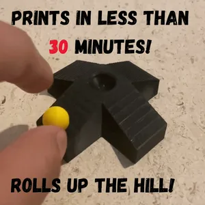 Pocket Sized Rolls Uphill Cross Shaped Illusion