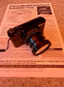 Parametric Solar Filter for Cameras