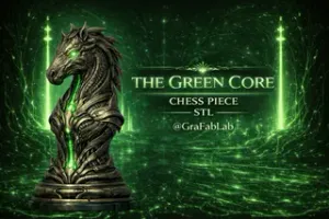 The Green Core "Knight" - chess piece