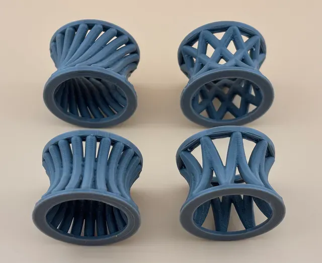 Tactile Toroid Multi‑Pattern Fidget Rings Set for Sensory Play and Display Holding — Image 2 of 9
