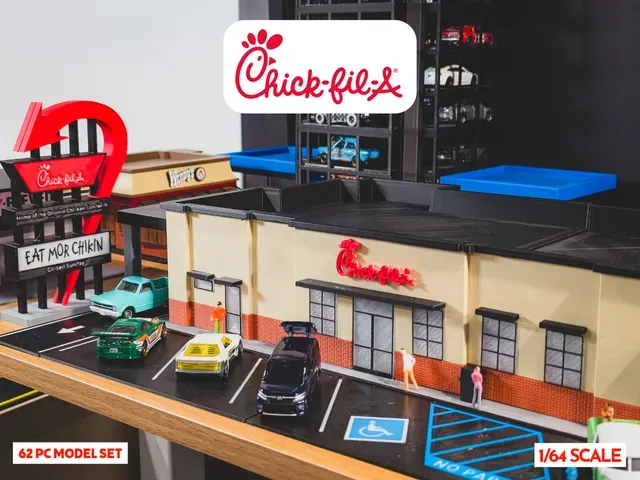 Chick-fil-A Model Set - 1:64 Scale Diorama