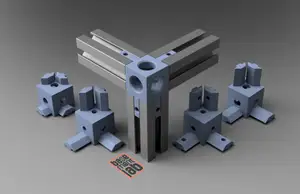 Connector 3Way CUBE Corner Bracket _Profile 2020 M4 Thread