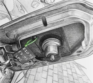 Dacia Sandero Stepway III – Magnetic LPG Adapter Holder (TPU/ASA)