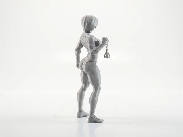Muscular Girl Figurine Female Figure 3D Printable — Фото 4 из 5