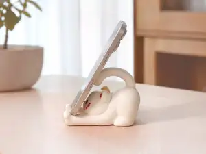 Stretching Cat Phone Stand