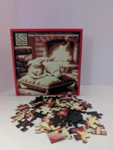 49 Piece Sleeping Baby Dragon Jigsaw Puzzle-QR