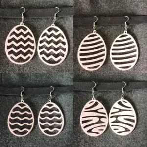 set of 5 elegant easter earrings