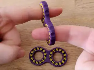double gear fidget ring