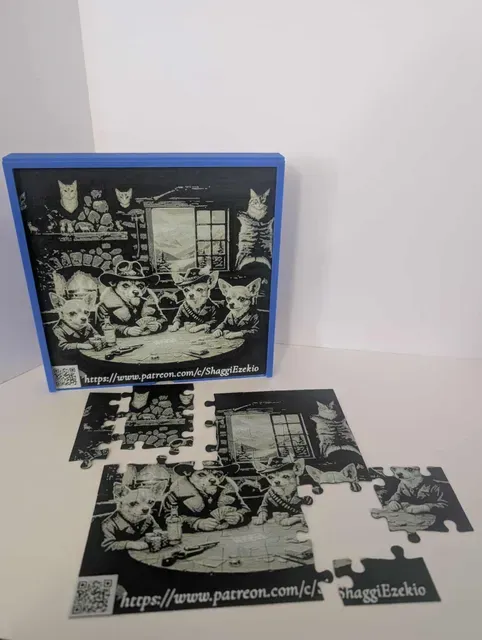 49 Piece Hunting Dogs Jigsaw Puzzle-QR — Фото 3 из 7