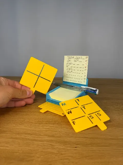 Sticky Note / Post-it Holder with Stencils — Фото 6 из 6