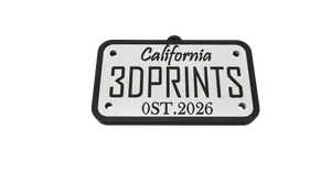 Custom license plate number 3DPRINTS (Remix)