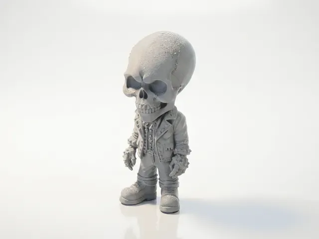 Goth Skeleton Figurine Movies & TV 3D Printable — Фото 2 из 5