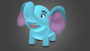 Aly The Elephant Plushie - for secondlife shop