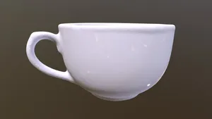 Accurate 3D Scan Of Small Porcelean Tea Cup
